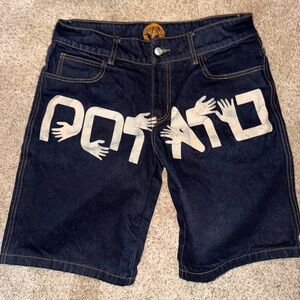 Imran potato denim shorts
